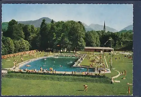 AK Luftkurort Siegsdorf Schimmbad 1970