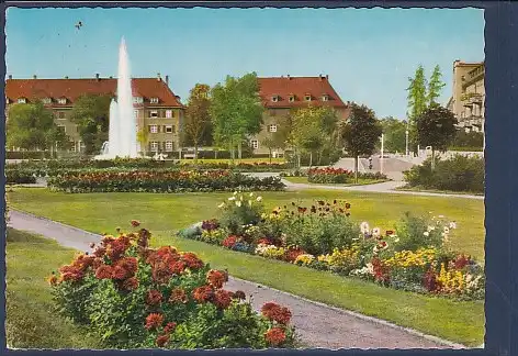 AK Universitätsstadt Erlangen Partie am Ohmplatz 1967