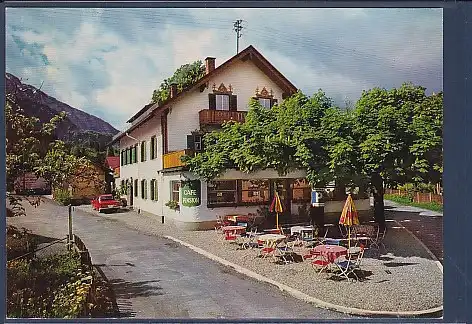 AK Gasthof Cafe Pension Zum Herzogstand Kochel am See 1970