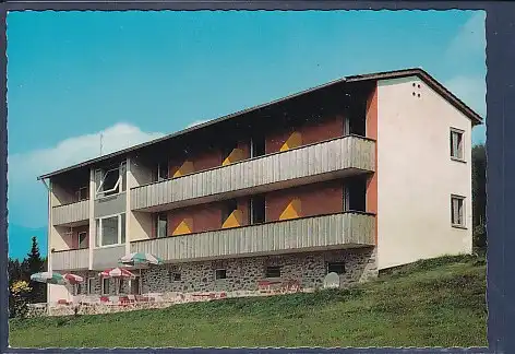 AK Bergpension Kapitän Goltz Altlohberghütte Lohberg 1964