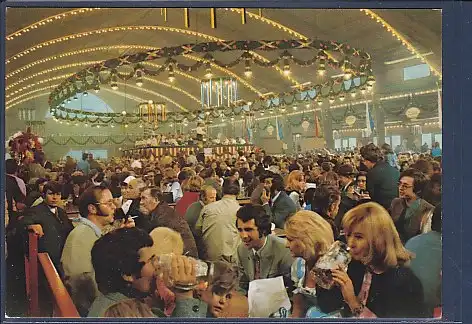 AK Augustiner Festhalle auf dem Münchner Oktoberfest 1970