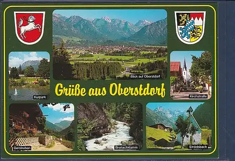 Wappen AK Grüße aus Oberstdorf 6.Ansichten 2000