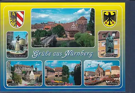 Wappen AK Grüße aus Nürnberg 6.Ansichten 2000