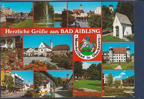 Wappen Ak Herzliche Grüße aus Bad Aibling 11.Ansichten 2000