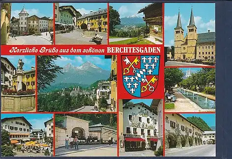 Wappen AK Herzliche Grüße aus dem schönen Berchtesgaden  11.Ansichten 2000