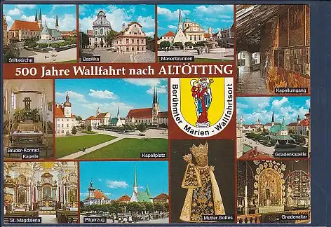 Wappen AK 500 Jahre Wallfahrt nach Altötting 11.Ansichten 2000