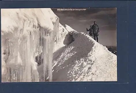 AK 903. Gletscherspalte am Grossglockner Kaiser Franz Josef Haus 1929