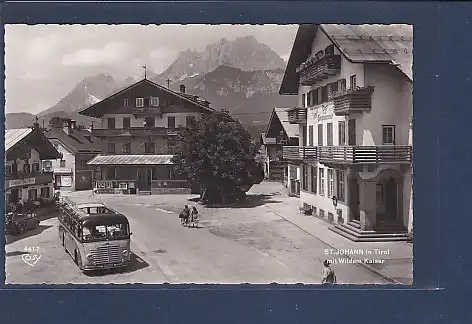 AK St. Johann in Tirol mit Wildem Kaiser 1953