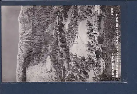 AK Semmering Hotel Erzherzog Johann u. Panhans gegen Rax 1950