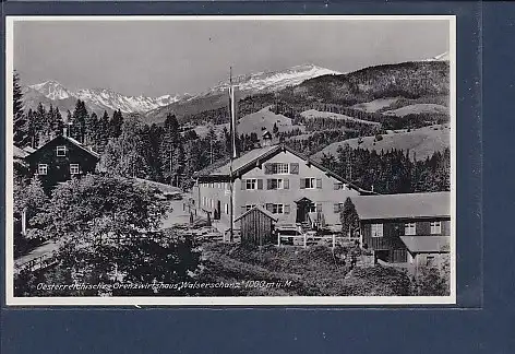 AK Oesterreichische Grenzwirtshaus Walserschanz 1940