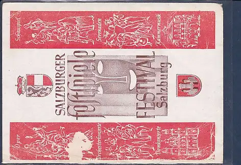 AK Salzburger Festspiele Festival Salzburg 1947