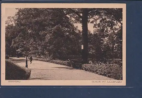 AK Spandau Glacis mit Juliusturm 1933