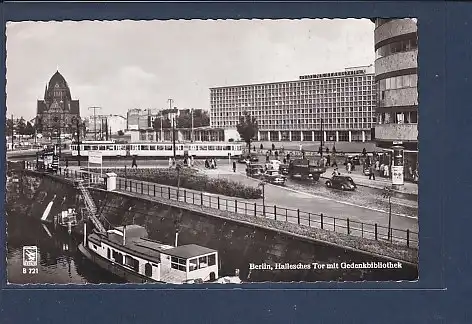 AK Berlin Hallesches Tor mit Gedenkbibliothek 1957