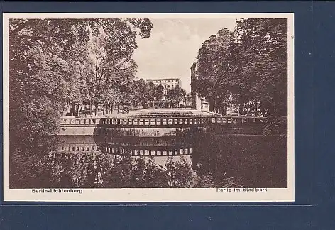 AK Berlin Lichtenberg Partie im Stadtpark 1929