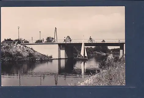 AK Wolzig Kr. Königs Wusterhausen Kanalbrücke 1965