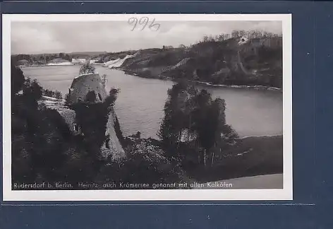 AK Rüdersdorf b. Berlin Heinitz auch Krämersee genannt mit alten Kalköfen 1940