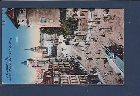 AK Königsberg i. Pr. Kaiser Wilhelm Platz und Kantberg 1919
