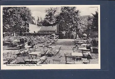 AK Gartenrestaurant im Zoologischen Garten 1950