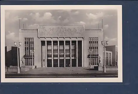 AK Berlin Stalinallee Deutsche Sporthalle 1954