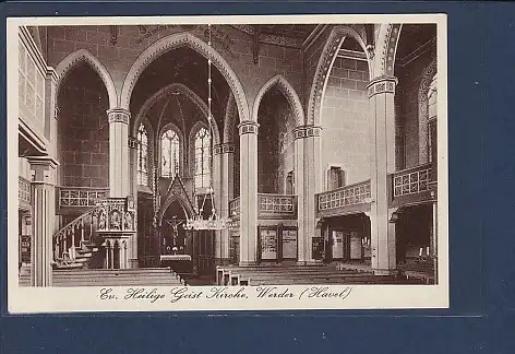 AK Ev. Heilig Geist Kirche Werder ( Havel) 1930