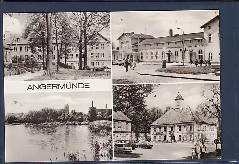 AK Angermünde 4.Ansichten Poliklinik-Bahnhof 1976