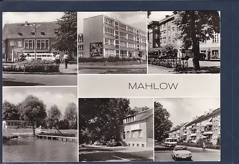 AK Mahlow 6.Ansichten Bahnhof - Krankenhaus 1979