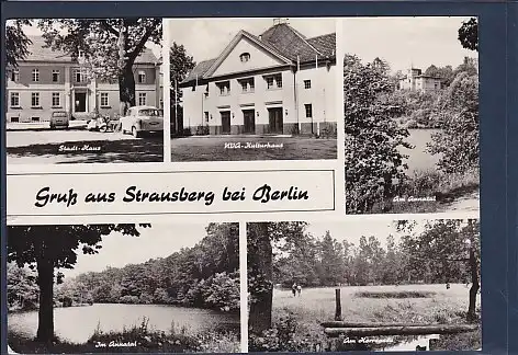AK Gruß aus Strausberg bei Berlin 5.Ansichten 1965