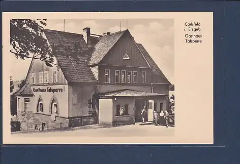 AK Carlsfeld i. Erzgeb. Gasthaus Talsperre 1953