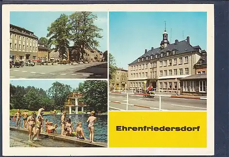 AK Ehrenfriedersdorf 3.Ansichten Freibad 1981