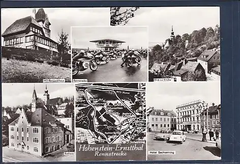 AK Hohenstein Ernstthal Rennstrecke 5.Ansichten HO Berggasthaus 1985