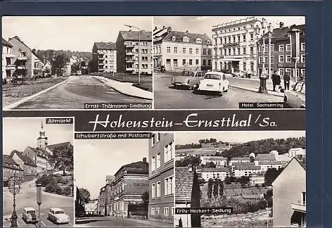 AK Hohenstein Ernstthal 5.Ansichten Ernst Thälmann Siedlung 1976