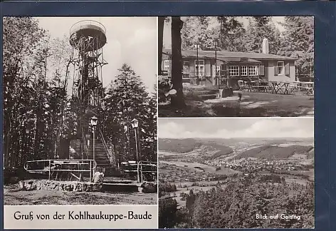 AK Gruß von der Kohlhaukuppe Baude 3.Ansichten 1971