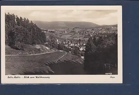 AK Zella Mehlis - Blick vom Waldhausweg 1956