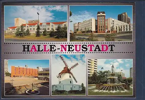 AK Halle Neustadt 5.Ansichten Einkaufspassage 2000