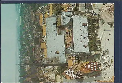 AK Quedlinburg Markt Luftbildserie der Interflug 1987