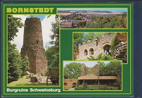AK Bornstedt Burgruine Schweinsburg 4.Ansichten 1990