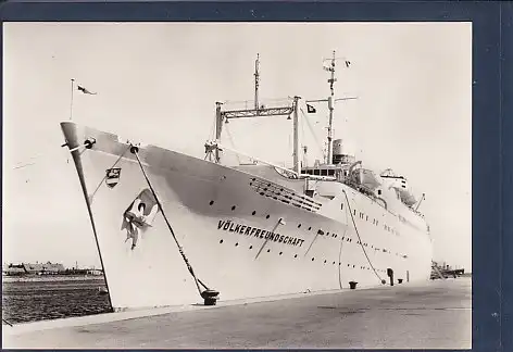 AK Warnemünde FDGB Urlauberschiff Völkerfreundschaft 1969