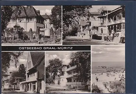 AK Ostseebad Graal Müritz 5.Ansichten Rosa Luxemburg Straße 1973