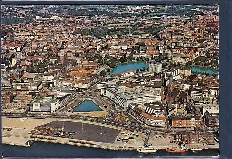 AK Landeshauptstadt Kiel Luftaufnahme der Innenstadt 1970