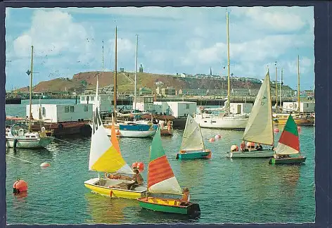 AK Helgoland Am Südhafen 1976