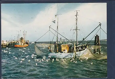 AK Nordsee Insel Amrum - Krabbenfischer 1978