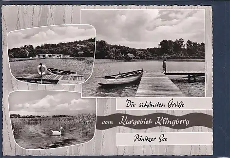 AK Die schönsten Grüße vom Kurgebiet Klingenberg Pönitzer See 3.Ansichten 1962