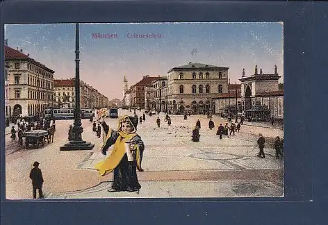 AK München Odeonsplatz 1920