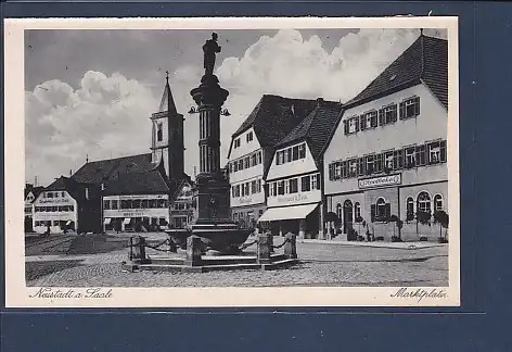 AK Neustadt a. Saale Marktplatz 1940