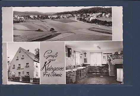 AK Gruß aus Kleingesee Frk. Schweiz 3.Ansichten Gasthaus Brütting 1960