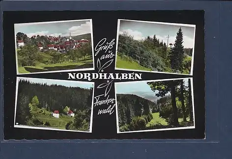 AK Gruß aus Nordhalben 4.Ansichten 1960