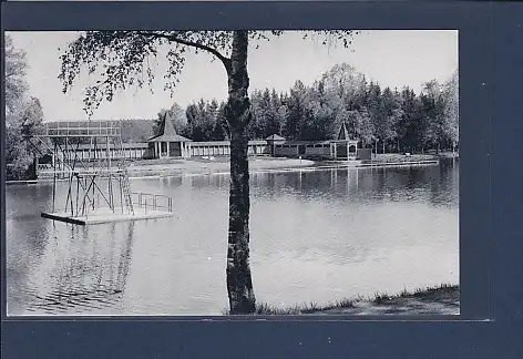 AK Bad Dürrheim / Schwarzwald Salinensee mit Strandbad 1940