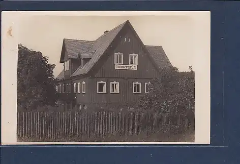 Photo AK Jonsdorf Immergrün 1930