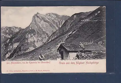 AK Gruss aus dem Allgäuer Hochgebirge Das Himmelhorn von der Käsealp 1910