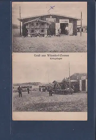 AK Gruß aus Wünsdorf - Zossen 2.Ansichten Kriegslager 1919